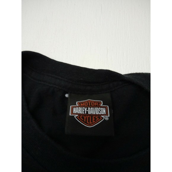 Harley Davidson Motor Cycles Warren Cortland Ohio T-Shirt Men's Large - Picture 4 of 5